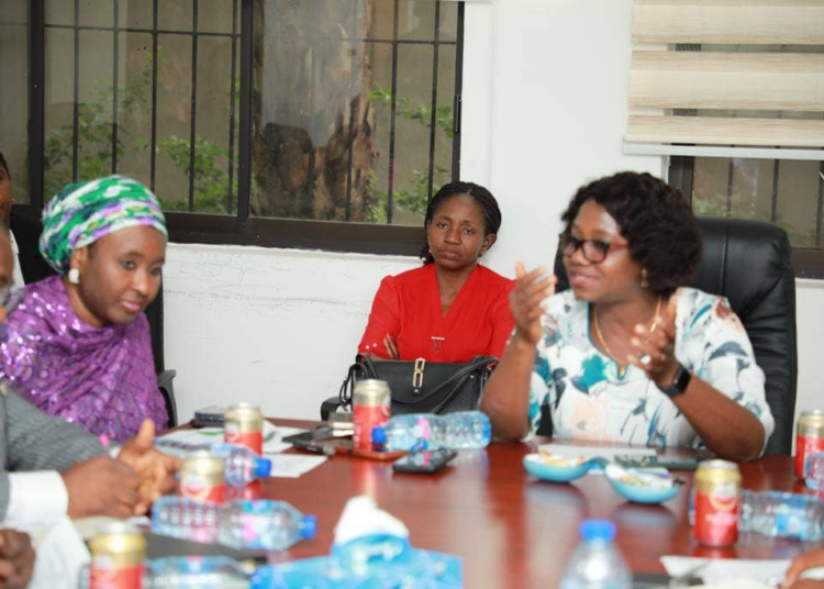 Permanent Secretary, Ministry of Mines and Steel Development with the executive secretary,  Solid Minerals Development Fund during the familiarisation visit