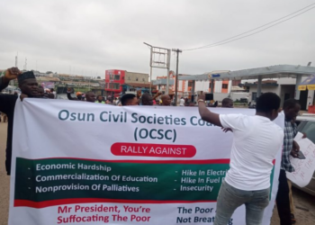 JUST-IN: Protest Against Tinubu’s Petrol Subsidy, Naira Policies Rocks Osun