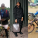 Cycling Davido Fan Finally Arrives Lagos