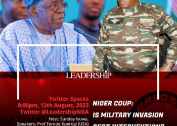 Niger Coup: Kperogi, Sandy, Modibbo, Others To Speak At LEADERSHIP Twitter Spaces   