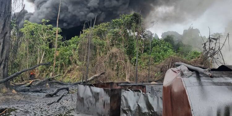 Illegal refinery