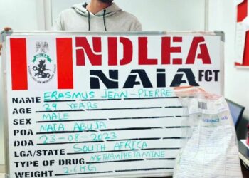 NDLEA Arrests South African Drug Trafficker In Abuja, Others