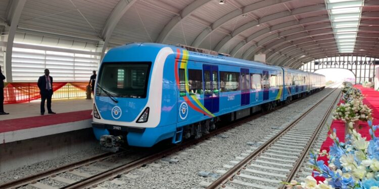 Blue rail