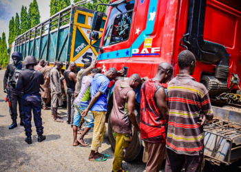 NSCDC Arrests 13 Suspects, Impounds Trucks With N800m Rail Tracks