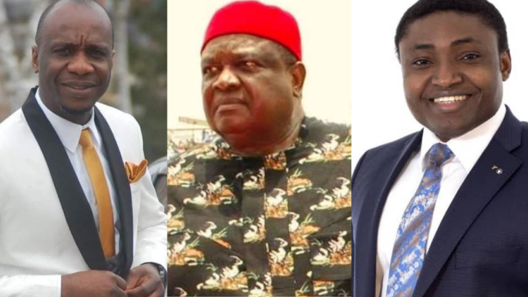 President General Ohanaeze Ndigbo Worldwide, Chief Emmanuel Iwuanyanwu,Simon Ekpa, Hon Matthew Okorie