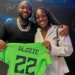 Super Falcons Star Michelle Alozie Gifts Davido Jersey In US 5 Super Falcons Star Michelle Alozie Gifts Davido Jersey In US