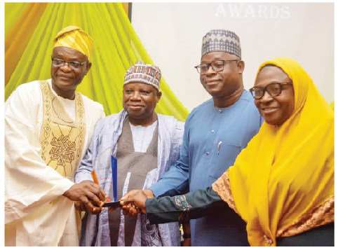 Encomiums As Media Chiefs, Students, Others Remember Late Media Icon, Doyin Mahmud 1 L-R: Alh Raheem Adedoyin, Alh Saadu Salahu, Sen Sadiq Umar and Associate Prof Saudat AbdukBaki during the annual lecture in memory of the late media icon, Mr Doyin Mahmud, organised by the Mass Communications Department of the University of Ilorin, Kwara State. Photo by Abdullahi Olesin, Ilorin.