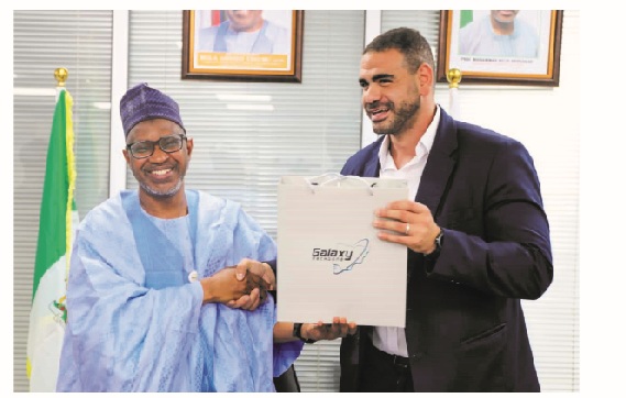 Galaxy BackBone Partners Egyptian Firm On Cybersecurity Solutions 1 Managing Director/CEO of GBB, Prof Abubakar Mohammed presenting souvenir to Vice President - Africa, Moharram & Partners, Egypt, Mahmoud Ashraf Hatem