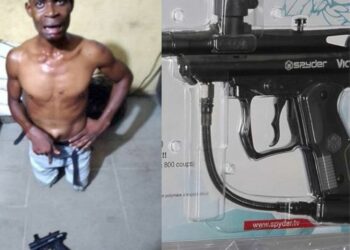 Police Arrest Robbery Suspect With Paint Ball Marker In Lagos