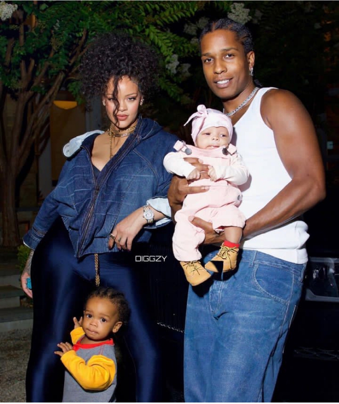 Rihanna, A$AP Rocky Share First Photos Of Newborn Son Riot Rose