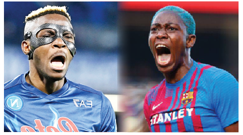 Federal Govt Congratulates Osimhen, Oshoala For 2023 Ballon D’ Or Nomination 1 Osimen Ishoala