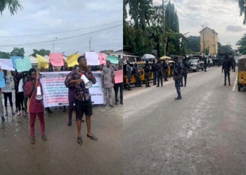 Police Tear Gas, Arrest Protesting UNILAG Students