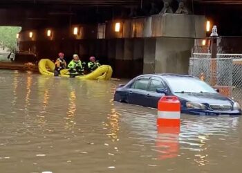 Subway Service Disrupted, Vehicles Submerged As Flood Hits New York