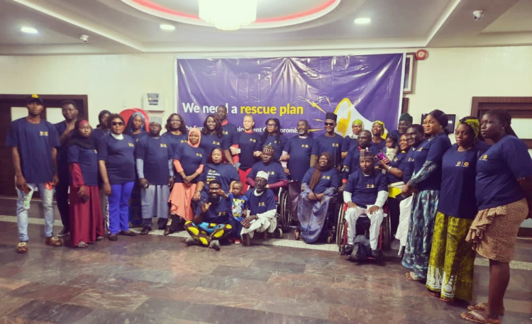 Cross-sections of  the people with disabilities during a  one-day consultation forum organize by the Sightsavers, in Abuja yesterday .