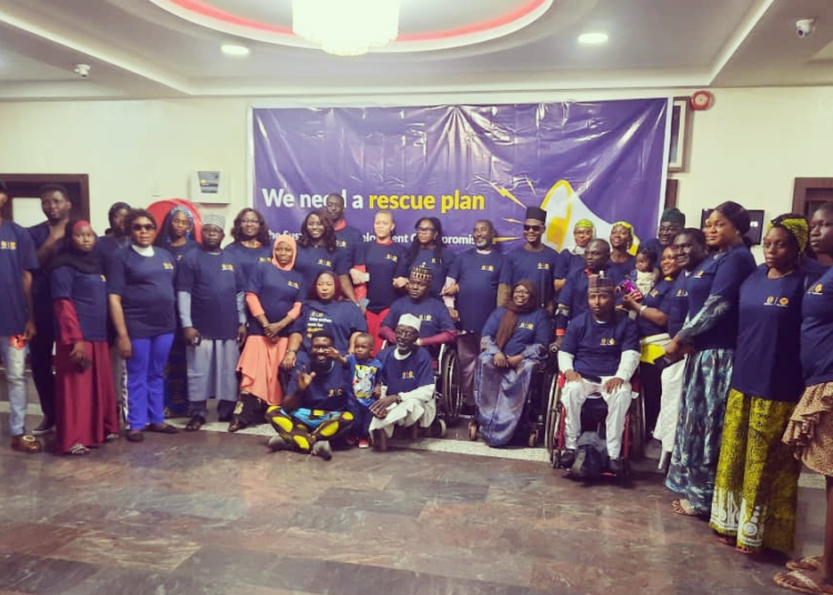 Cross-sections of  the people with disabilities during a  one-day consultation forum organize by the Sightsavers, in Abuja yesterday .