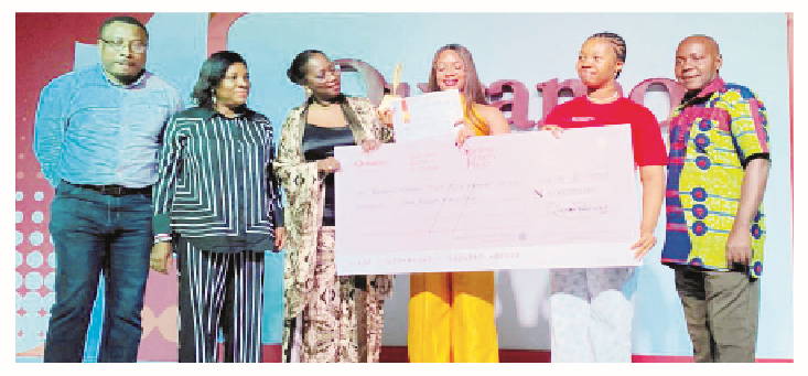 Chijioke & Olayinka-Bello Emerge Quramo Festival’s Literary, Poetry Slam Prizes 1 Quramo Writers’ Prize jury head, Dr. Eghosa Imasuen; jury member, Mrs. Lechi Eke; Convener, Quramo Festival of Words, Mrs. Gbemi Shasore; winner, Chiziterem Chijoke clutching her cheque & trophy; Quramo Festival Director, Lolade Alaka and jury member, Mr. Anote Ajeluorou at the prize award ceremony for QFest 2023 at Eko Hotel, Lagos