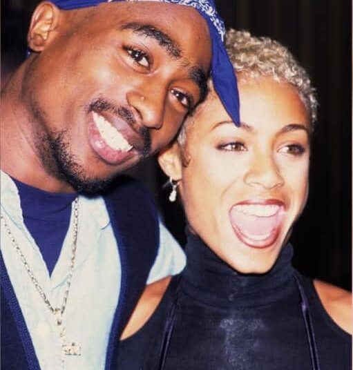 L-R: Late Tupac Shakur and Jada Pinkett Smith