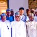 Akpabio Leads Senators On Condolence Visit To Ex-Senate President Lawan Over Mother’s Death