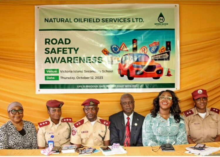 Dignitaries at the NOSL Road Safety Awareness Programme in Lagos.