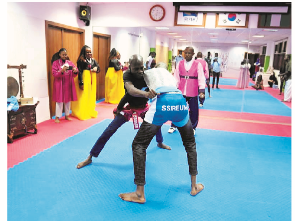 Fun, Excitement As KCCN Holds 3rd Ssireum Exhibition Tournament In Abuja 1 Korean traditional wrestling