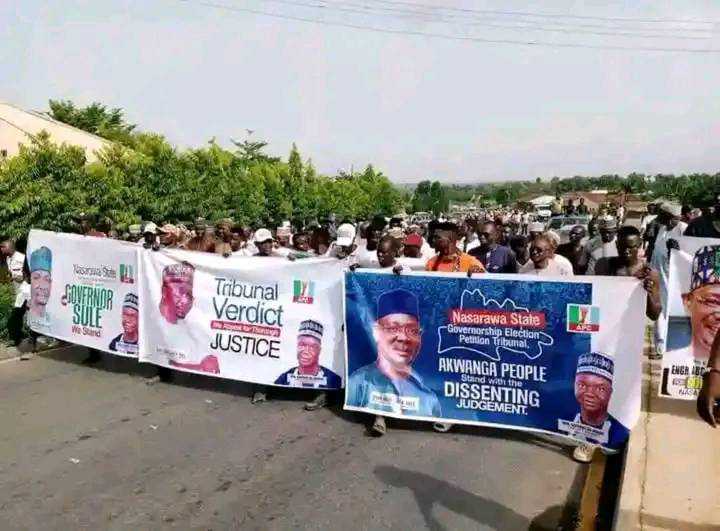 Protest Rocks Nasarawa Over Tribunal Judgement 1 Tribunal Protest Akwanga