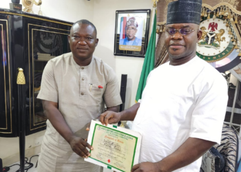 Gov. Yahaya Bello Receives SWAN President, Assures Of Support