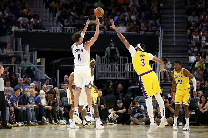 NBA: Golden State Warriors Take On LA Lakers In First Pre-Seson Game 1 warriors