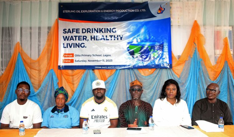 Dignitaries at the 'Safe Drinking Water, Healthy Living Initiative' event.