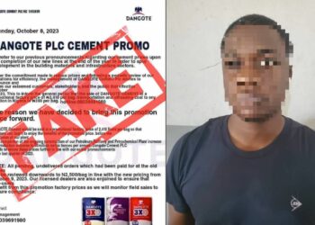 Police Arrest 28-yr-old Man Over Fake Dangote Cement Promo In Rivers   