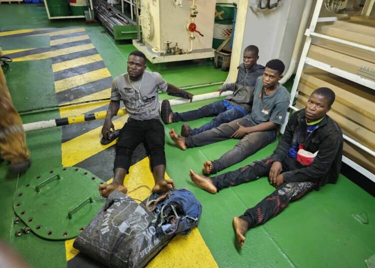 Navy Intercepts 4 Stowaways Aboard UAE-bound Vessel In Lagos