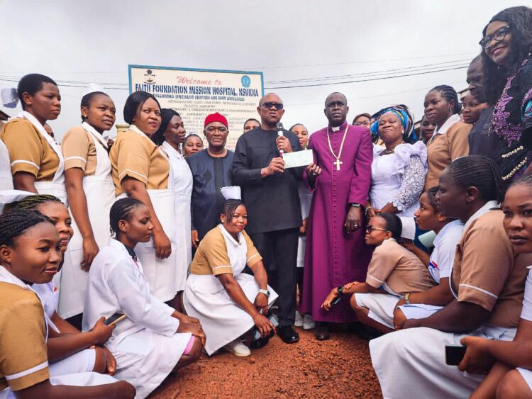 Peter Obi Donates N20m To Private Enugu Hospital