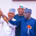 Tinubu Presents APC Flag To Ododo At Presidential Villa