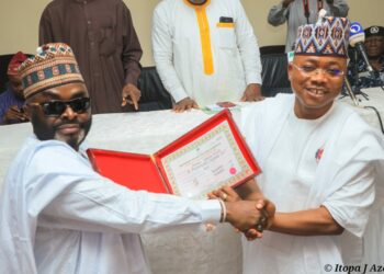 INEC Presents Certificates Of Return To Kogi Gov-elect Ododo, Deputy
