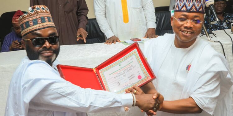 INEC Presents Certificates Of Return To Kogi Gov-elect Ododo, Deputy