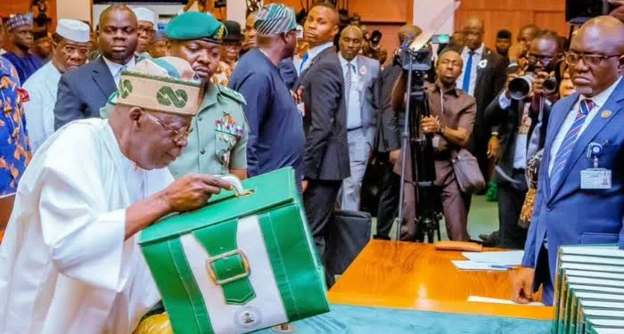 President Bola Ahmed Tinubu presenting 2024 budget