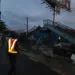 JUST IN: Truck Collapses Pedestrian Bridge In Alapere Estate, Lagos