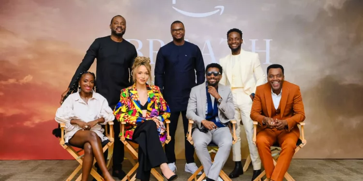 Casts and producers of Breath of Life Movie during a briefing in Lagos on Thursday