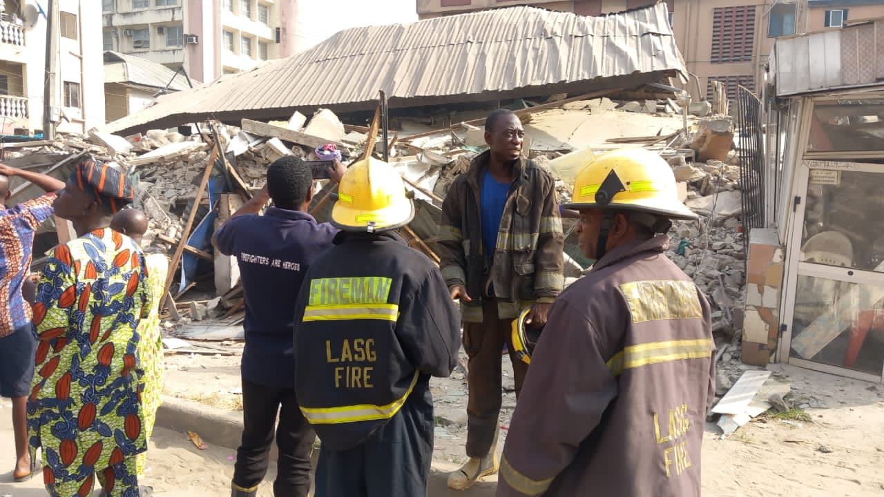 UPDATED: Two Confirmed Dead In Lagos Building Collapse, Search ...