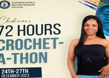 Nigeria’s Chidinma Okafor Targets Guinness World Record With 72-Hour Crochet-a-Thon