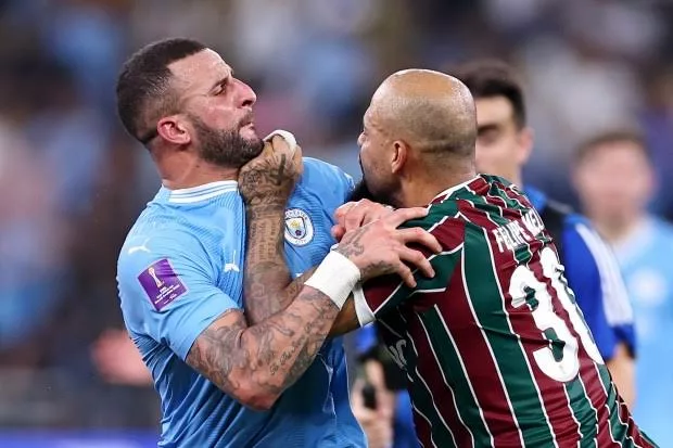 Walker, Melo’s Post-Match Fiery Clash Dampens Man City's Club World Cup Triumph 1 Kyle Walker Philip Melo jpeg