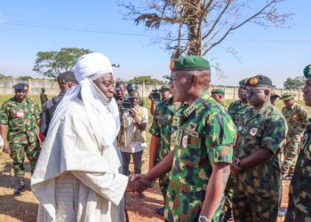 PICTORIAL: Army Chief Lagbaja Visits Site Of Bomb Attack On Kaduna Villagers, Victims In Hospital