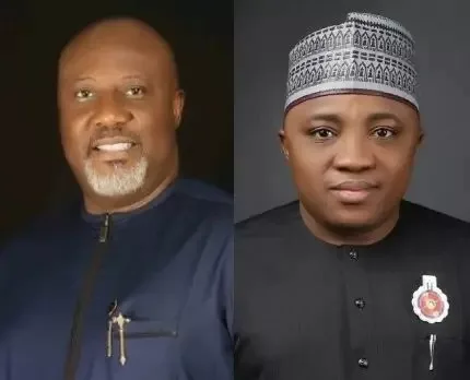 Stop Escalating Violence In Kogi, APC Warns Melaye, Ajaka 1 Left to Right Melaye and Ajaka jpg