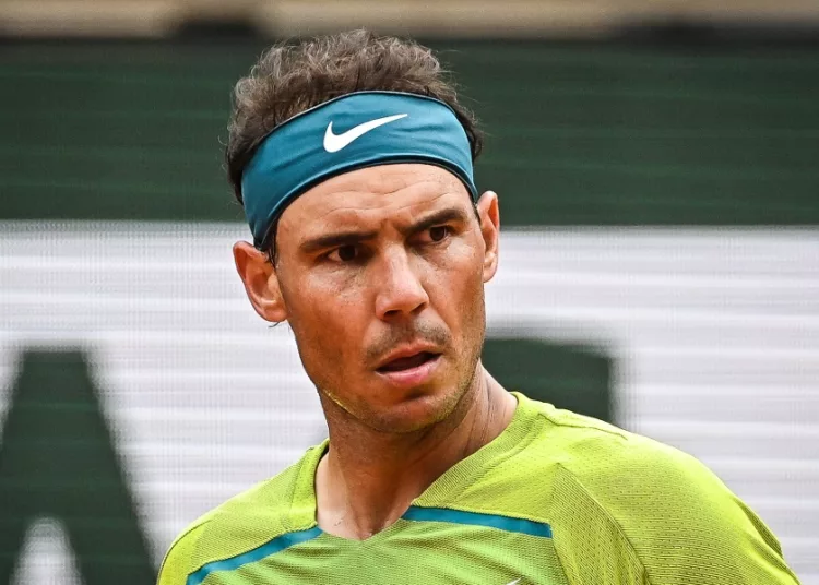 Rafael NADAL of Spain during the Day two of Roland-Garros 2022, French Open 2022, Grand Slam tennis tournament at the Roland-Garros stadium on May 23, 2022 in Paris, France.