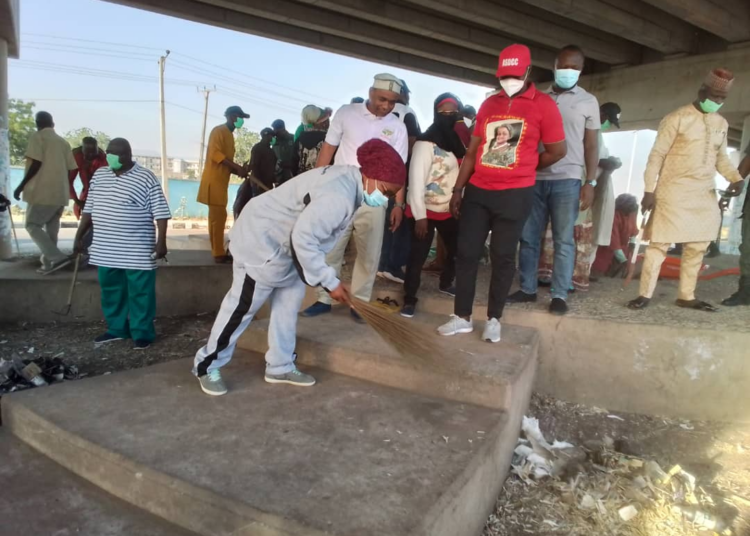 Adamawa deputy Governor Professor Kaletapwa Farauta in action