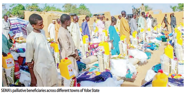Yobe SEMA Sustains Palliative Distribution To Vulnerable, Others 1 SEMA