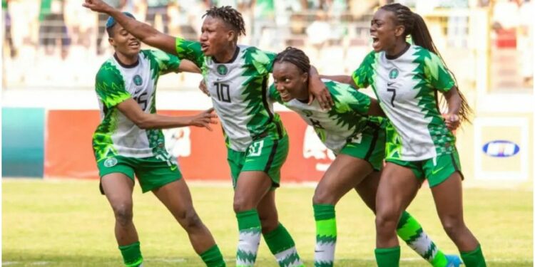 Super Falcons in action during a match recently
