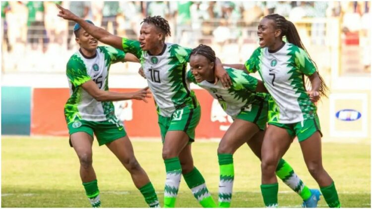 Super Falcons in action during a match recently