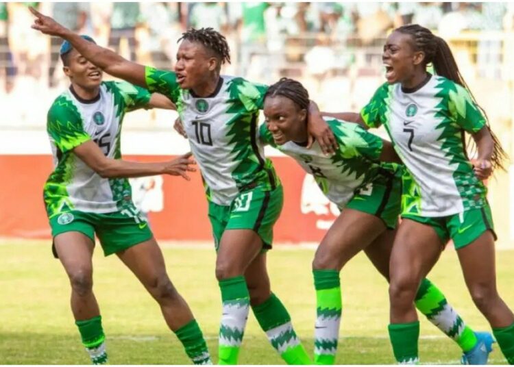 Super Falcons in action during a match recently