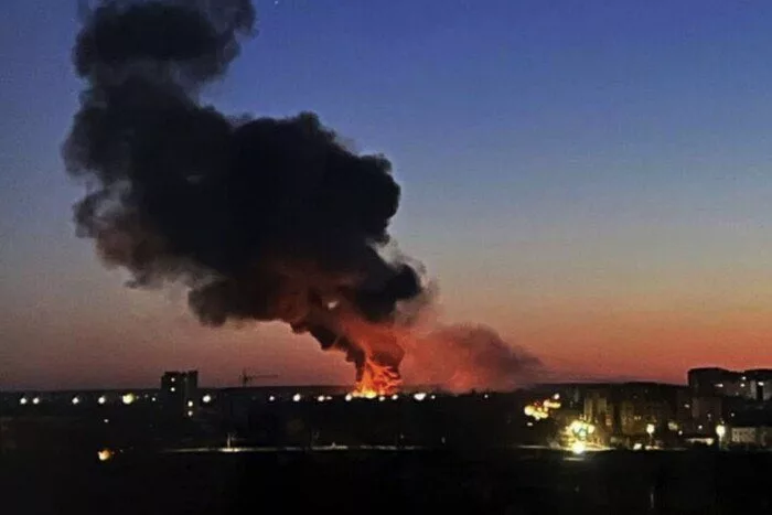 Ukraine's Air Force Claims Destruction Of Russian Ship In Crimea 1 Ukraine fire jpg