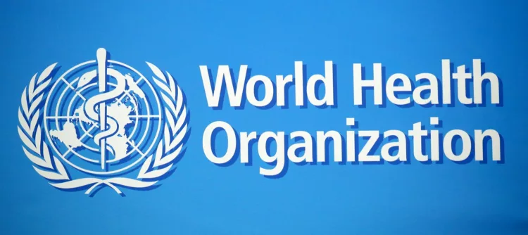 FILE PHOTO: A logo is pictured at the World Health Organization (WHO) building in Geneva, Switzerland, February 2, 2020.  REUTERS/Denis Balibouse/File Photo